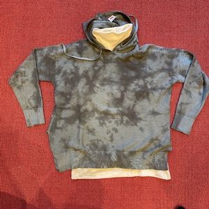 Worn once beautiful Kokun oversized stain print hoodie PLUS...